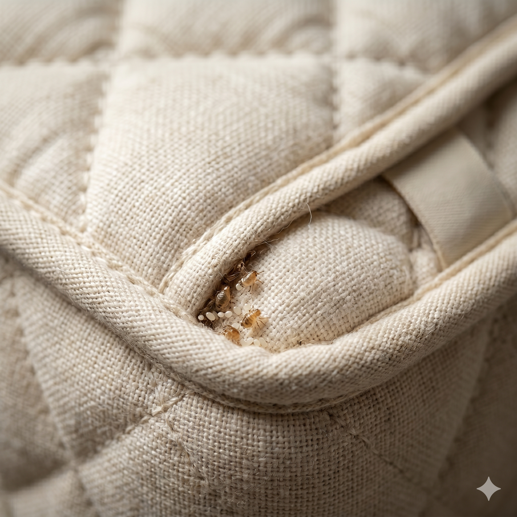 bed bug on a mattress