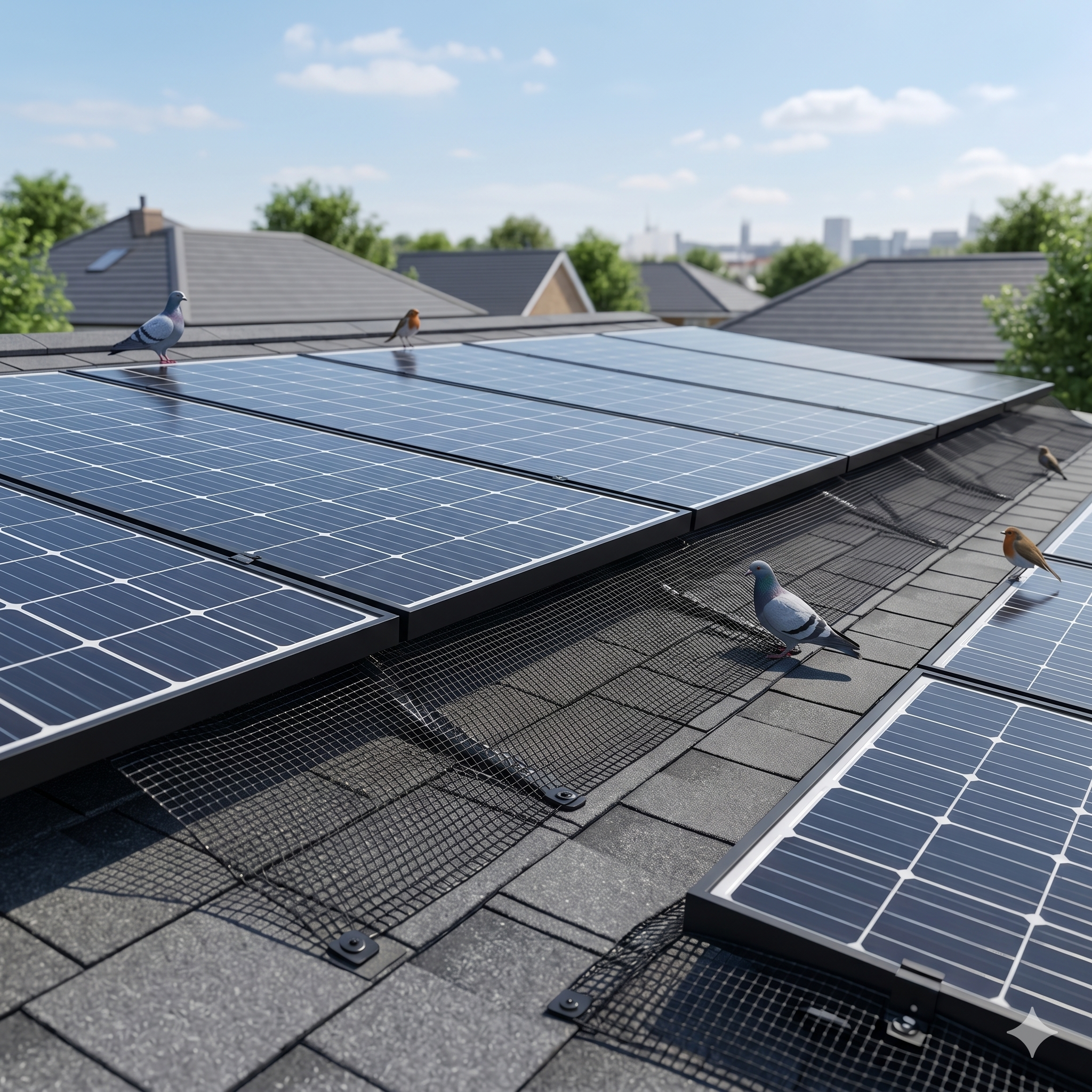 solar panel pigeons proofing london